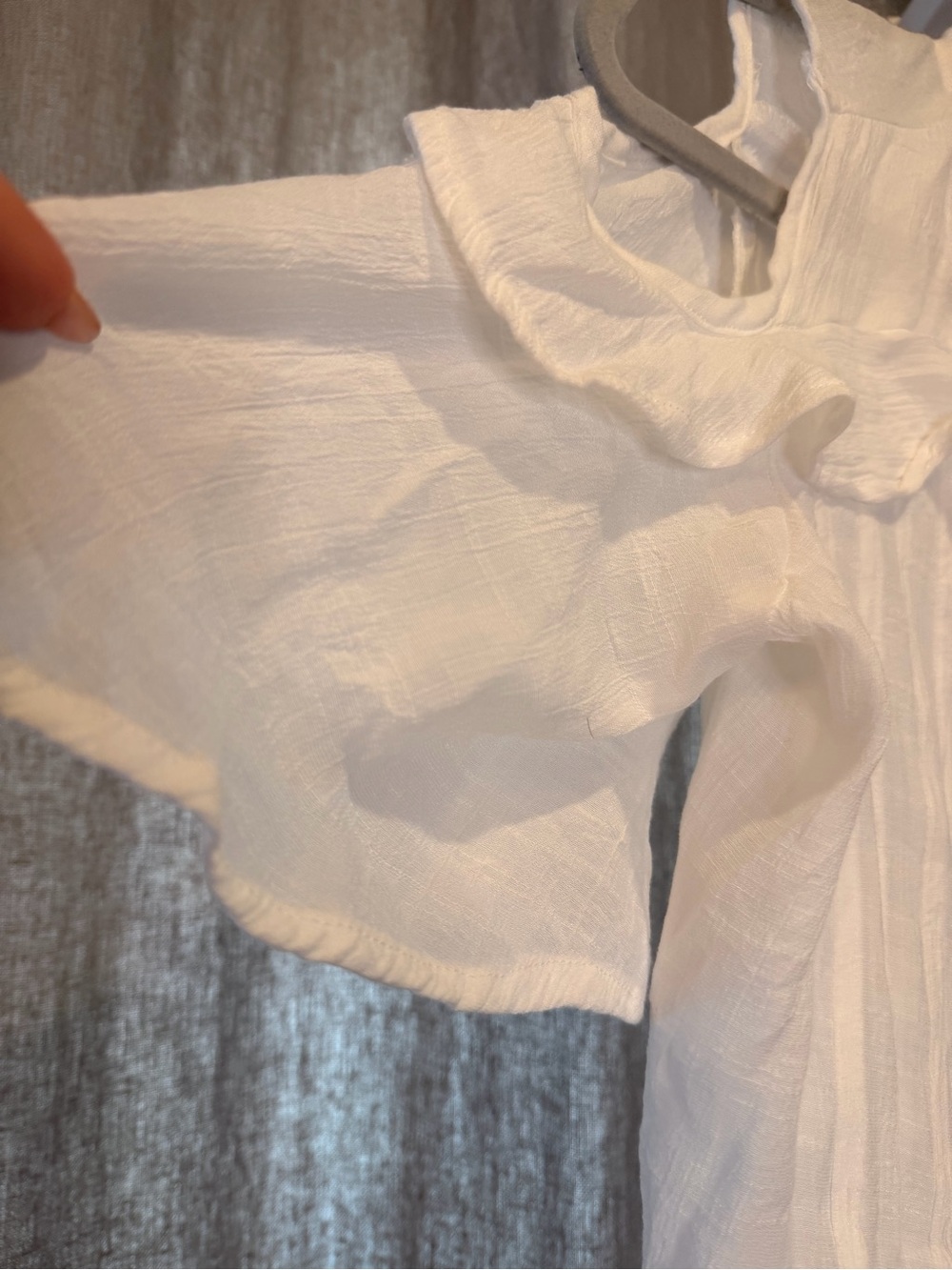 Cocomo White Cold-Shoulder Ruffle Button-Front Top - Picture 2 of 6